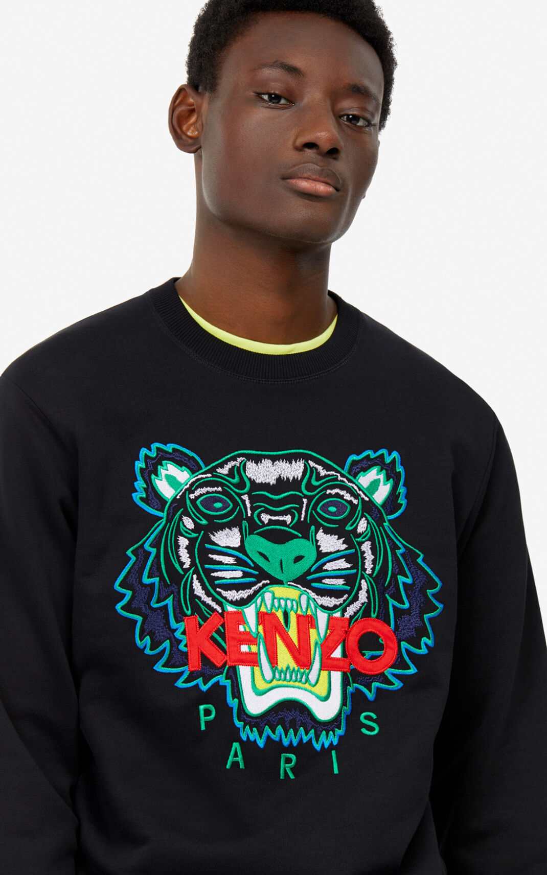 Kenzo Tiger Moška Puloverji Črna SI-4466811